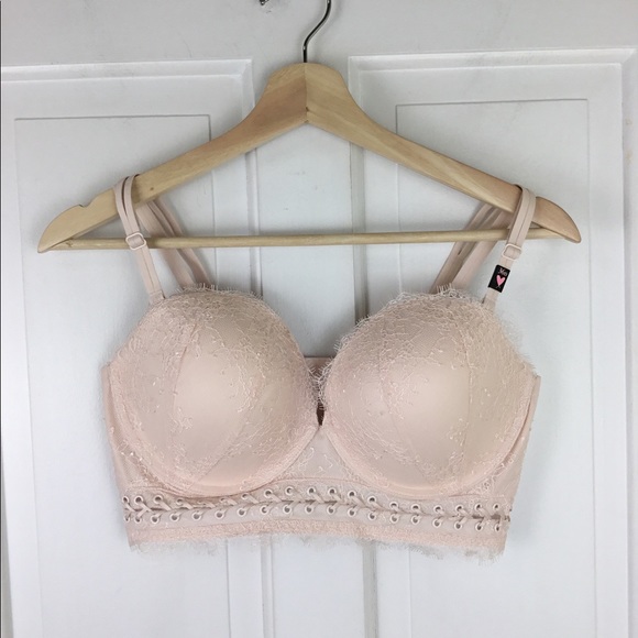 Victoria's Secret Other - Victoria’s Secret Very Sexy Multi-way Lace Longline Corset Push-up Bra 36D